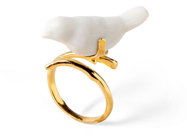 Кольцо с золотым листом Lladró Magic Forest ARCH-00029599