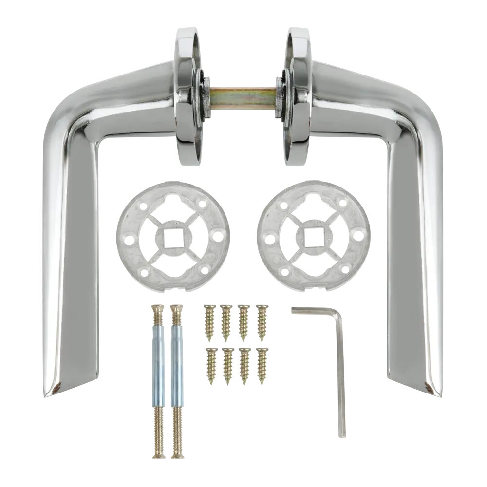 Дверные ручки EDSON EDS-92H-R2 в стильном хроме 85168439 STLM-0059324 - Вид №1