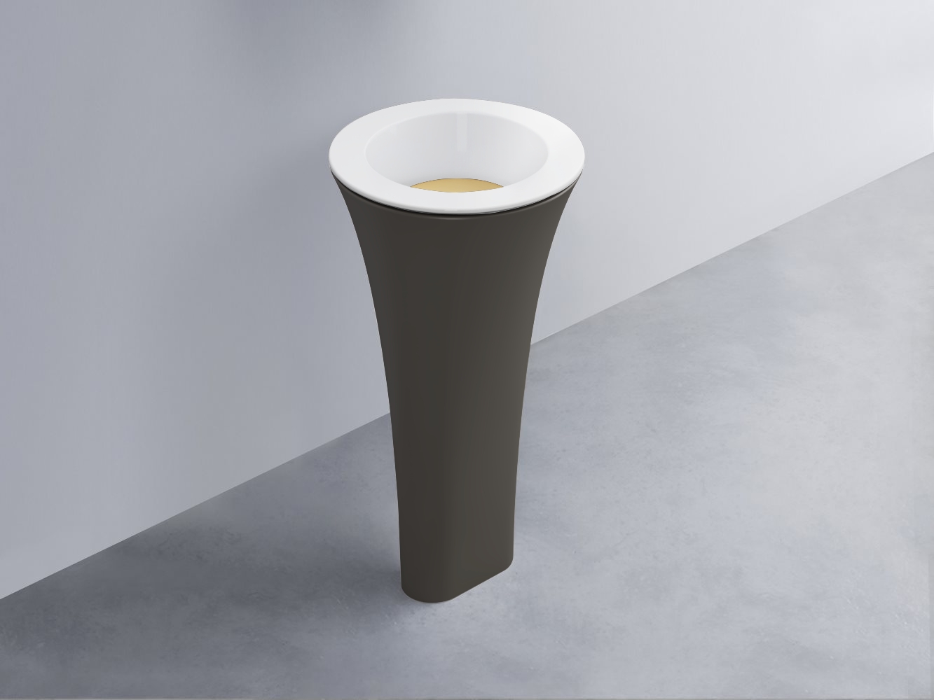 AMLA45-BL+AMPILT-CN+AMCOLT-FN Раковина Amedeo Tondo отдельностоящая cielo Enjoy + Amedeo Ceramica Cielo
