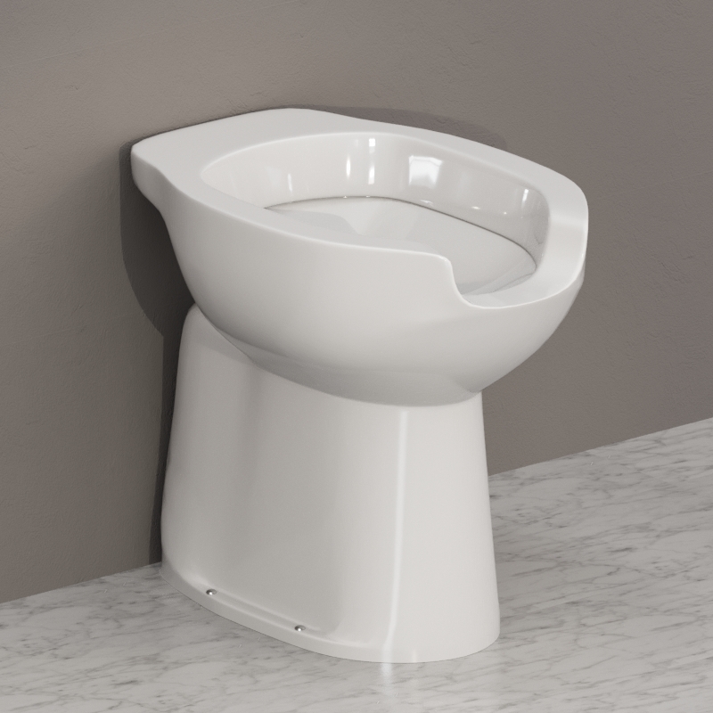 020102 Приставной унитаз напольный Белый Kerasan COMUNITA Италия