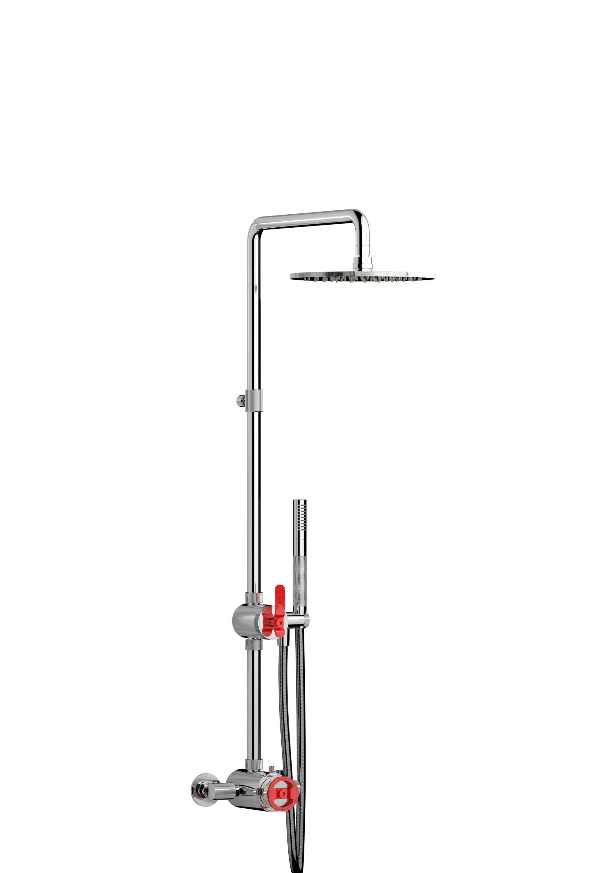 Настенная термостатическая душевая колонна с ручным душем IB Bold ARCH-00071043 - Вид №22