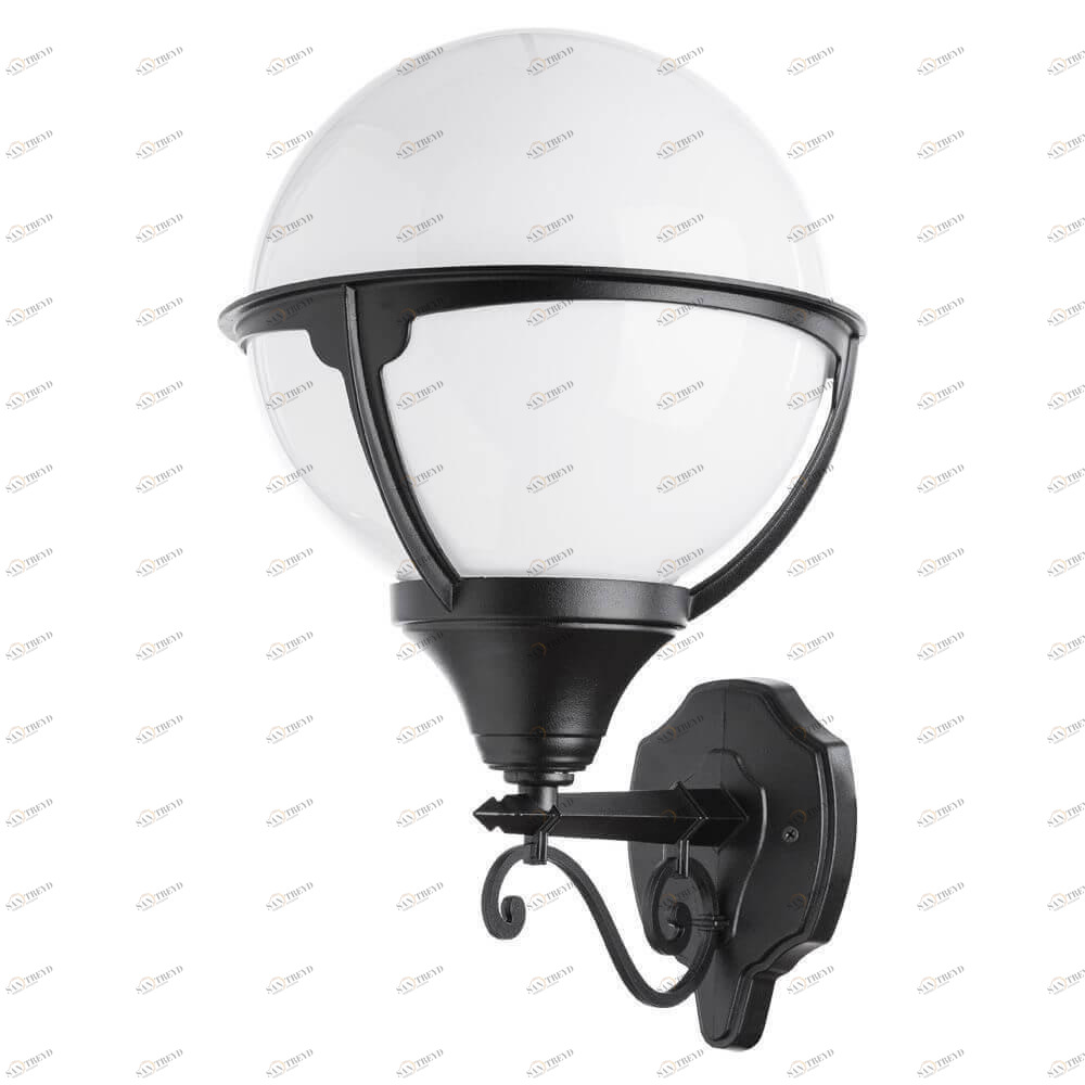 Уличный настенный светильник черно-белый Arte Lamp Monaco A1491AL-1BK ARTE LAMP MONACO 00-3897334 Белый;черный