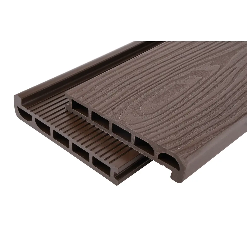 T-DECKS Прямая полуступень из ДПК 35x170x3000 мм венге 88779125 STLM-1013525 - Вид №1