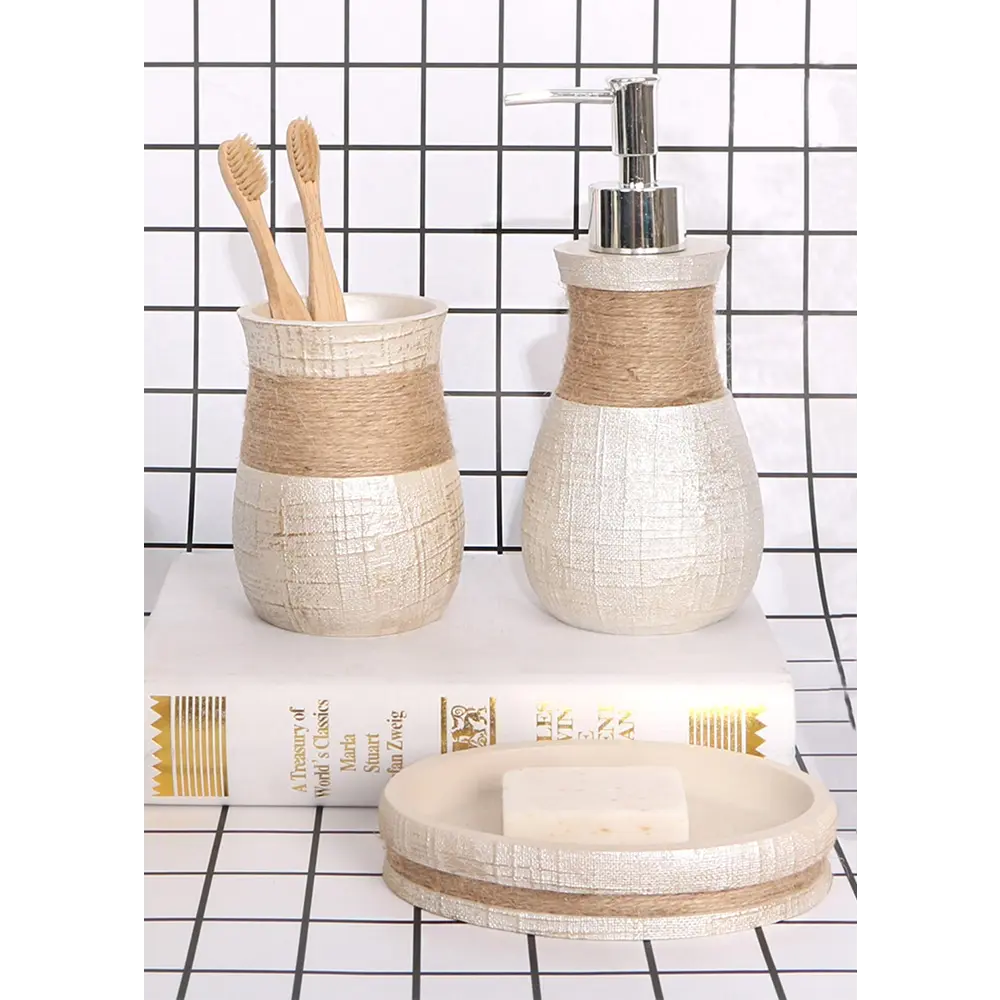 Дозатор для жидкого мыла настольный Villagio пластик, цвет бежевый 82376933 STLM-2095584 BATH PLUS Villaggio - Вид №2