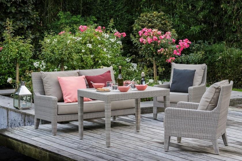 Kok Maison 2-х местный садовый диван из полиэтилена Résine fine sun-id-1479208 - Вид №1