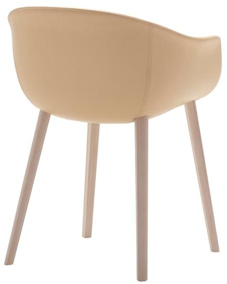 Andreu World Мягкое кожаное кресло с подлокотниками Next So0497 - Вид №3