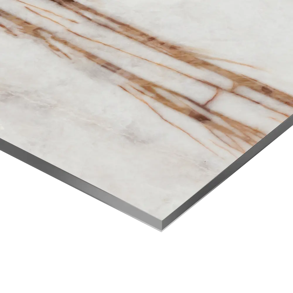 Стеновая панель Alumoart Rosso Venato Brown 55.1.4 240x60x0.4 см алюминий цвет белый 89379590 STLM-2127293  - Вид №1