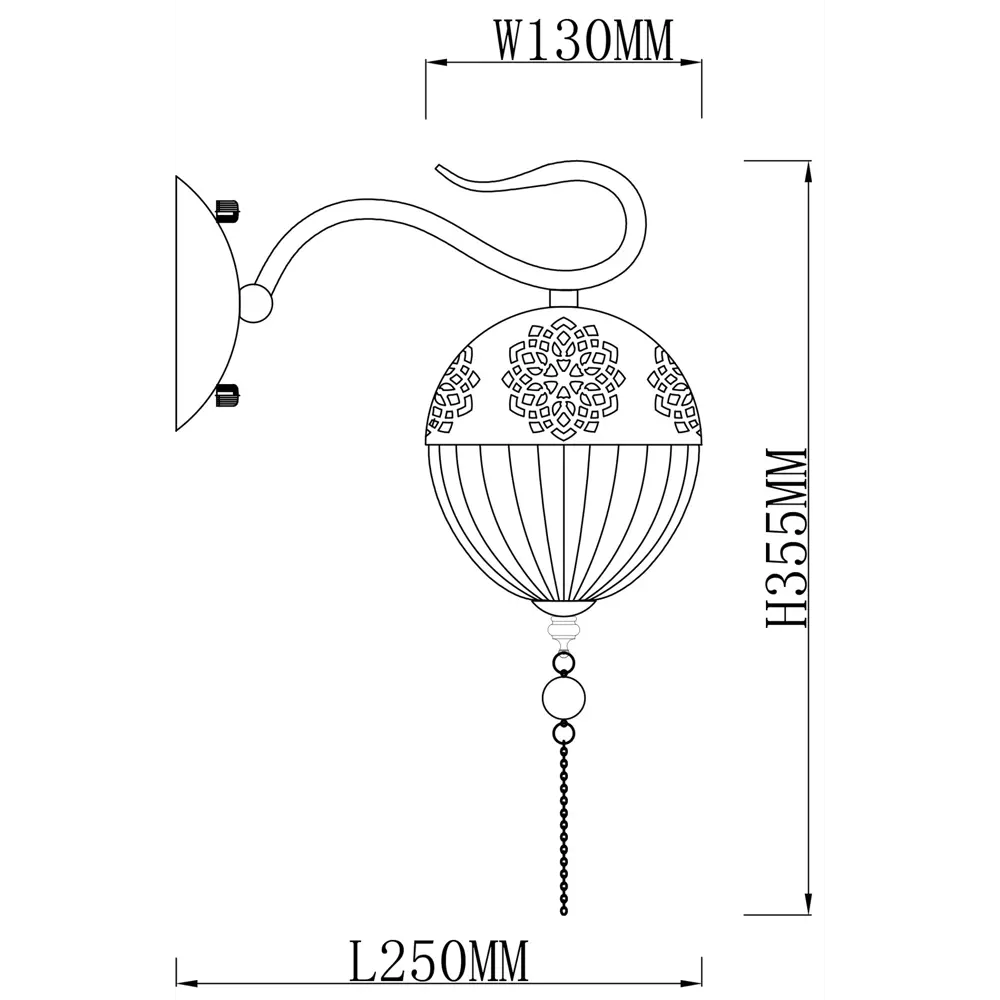 Бра «Faberge» 594/1А 1хЕ14х40 Вт цвет античная бронза 81991060 STLM-2029856 Escada  - Вид №6