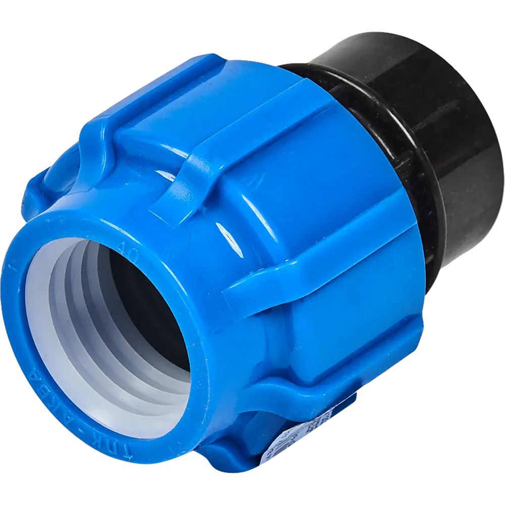 Муфта комбинированная Политэк 40 мм с внутренней резьбой для водопровода 82382533 STLM-0026018