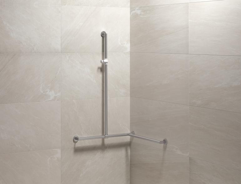 900.35.4S0XA Поручень для душа с выдвижным держателем для душа HEWI Greifen  - Вид №1