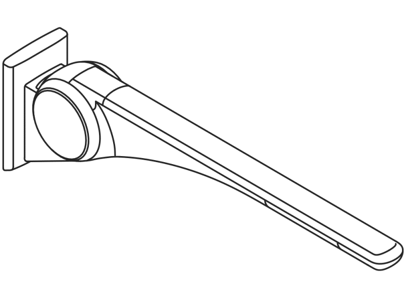 802.50.40360 Базовая складная опорная рейка HEWI Stützen  - Вид №6