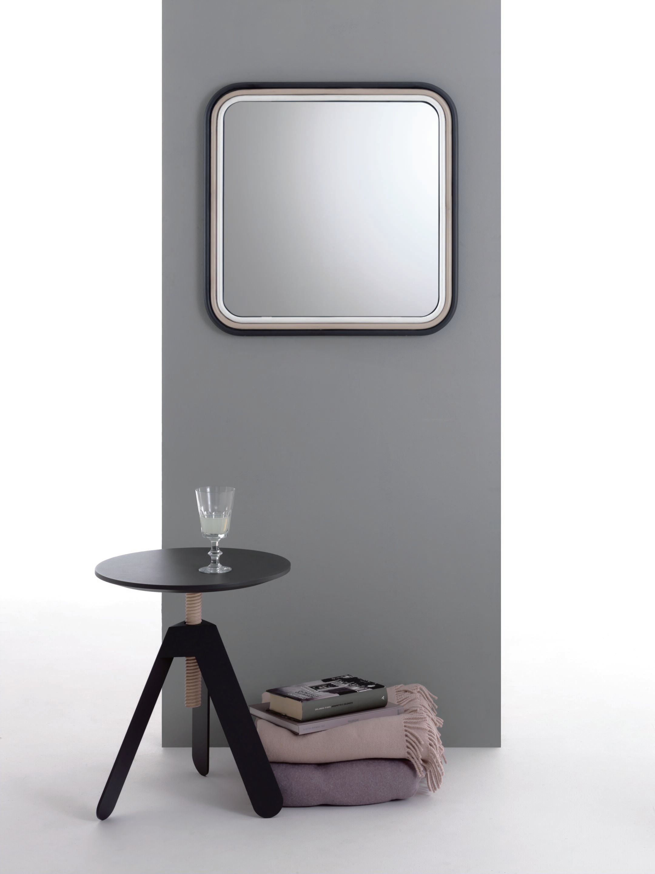 Журнальный столик с регулируемой высотой из стали и дерева Bontempi Casa BASALTO ARCH-00152127 - Вид №4