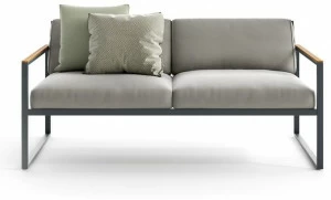 Atmosphera 2-местный садовый диван из алюминия и ткани Qubik Qu.dv