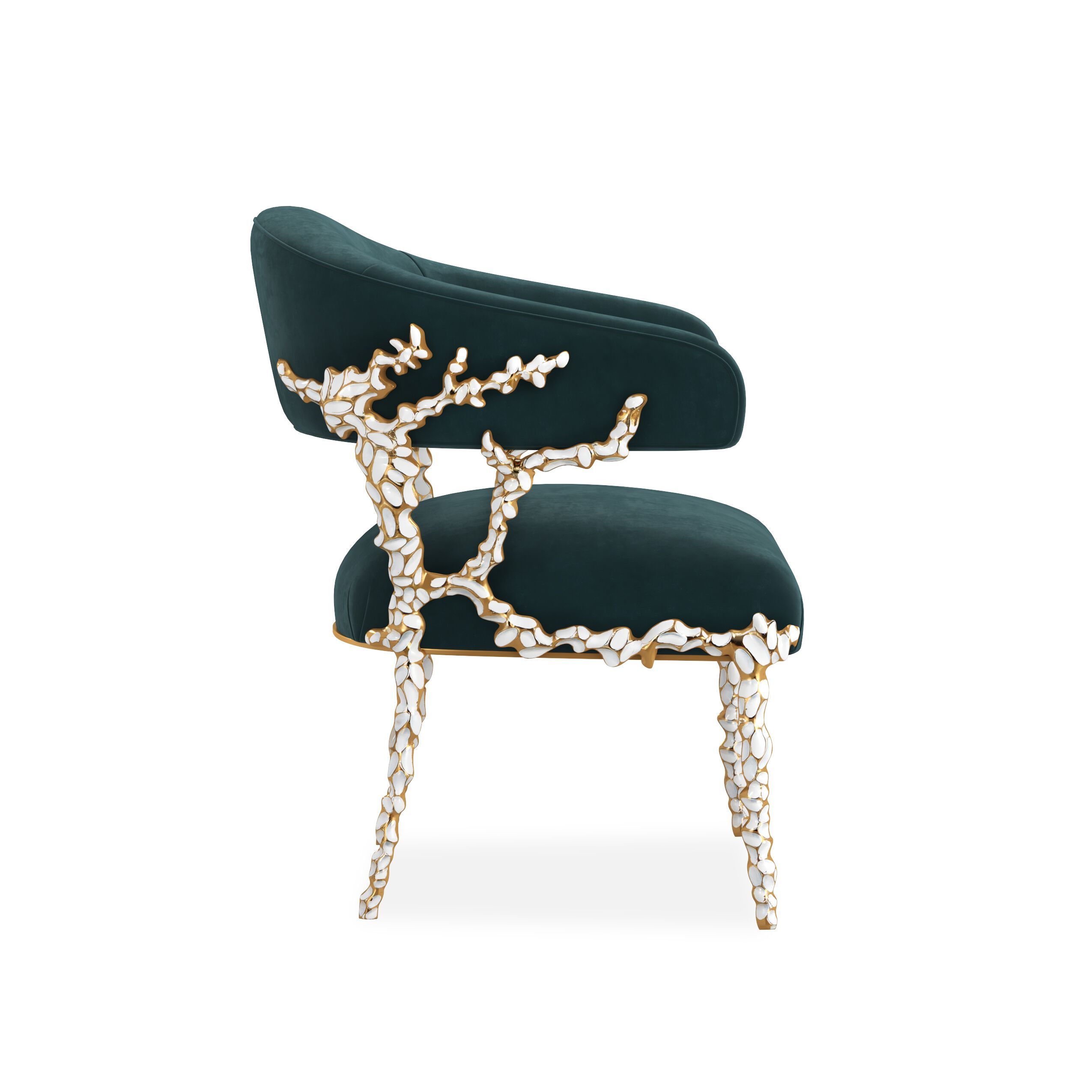 Тканевый стул с открытой спинкой и подлокотниками Caracole GLIMMER OF HOPE ARCH-00150642 - Вид №10