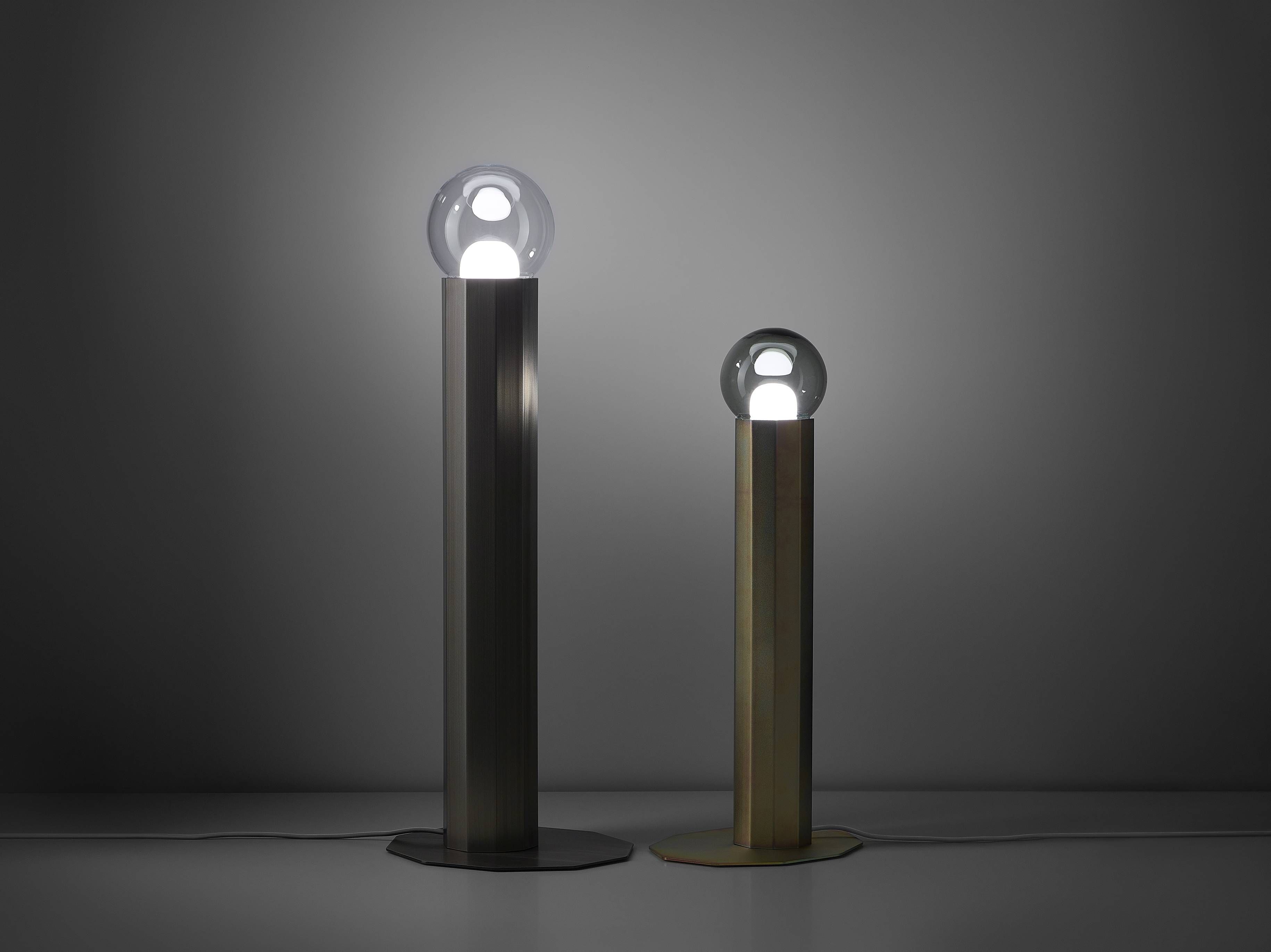 Светодиодный торшер из выдувного стекла и металла BROKIS Prisma ARCH-00031038 - Вид №16