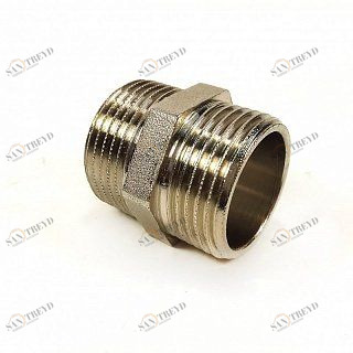 Ниппель    1/2"x1/2" никель TIEMME 1500036