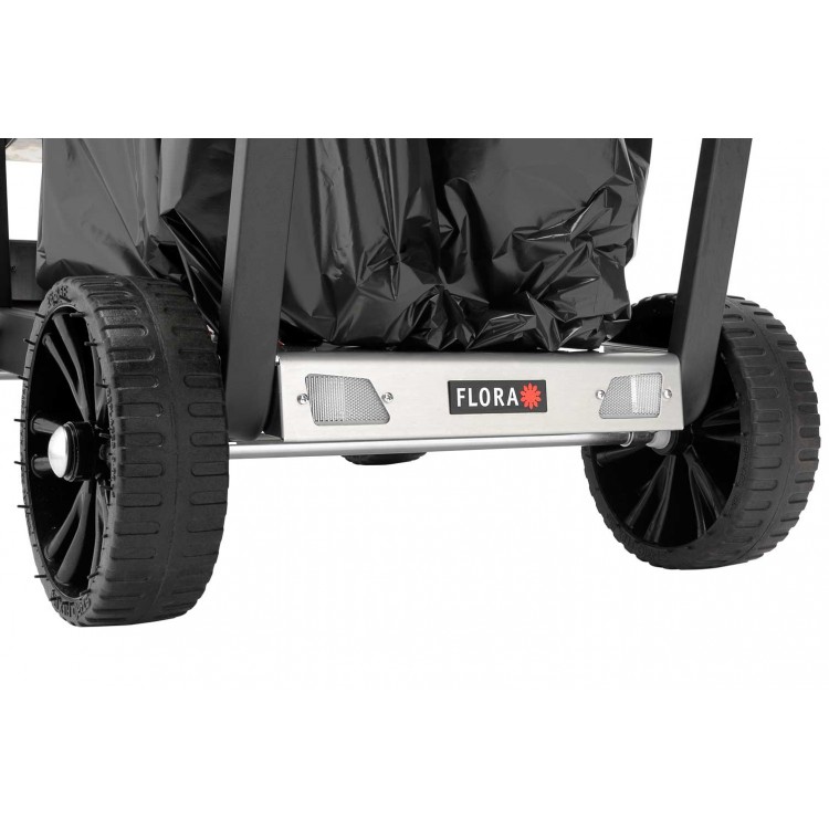 01455/2 FLORA Универсальная тележка дворника FLORA Accurato City для уборки и транспортировки отходов на улицах, в городских парках, городских придомовых территориях. Мобильный держатель для мусорного мешка на 120 л  - Вид №4