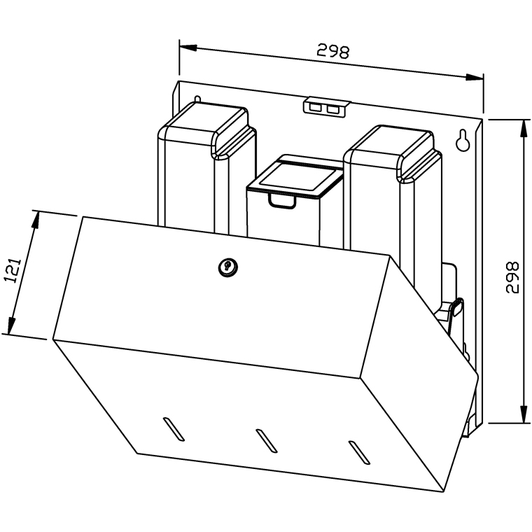 728735 Комбинированное мыло/дезинфицирующее средство/лосьон (сенсор) WP575e WAGNER_EWAR A-LINE Wagner Ewar  - Вид №1
