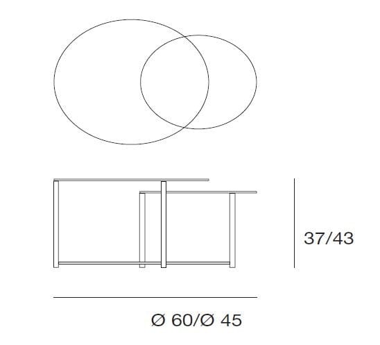 Круглый журнальный столик с мраморной столешницей Pacini & Cappellini Cin Cin ARCH-00042940 - Вид №2