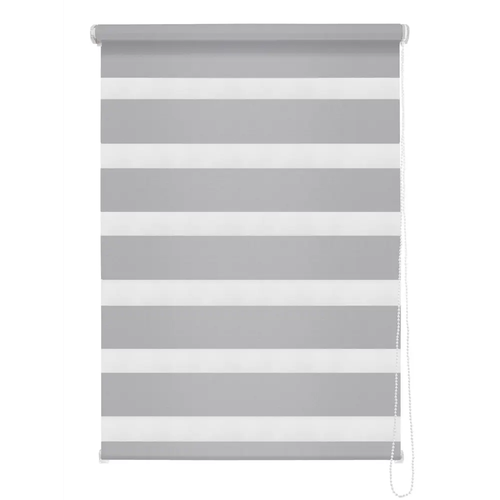 Штора рулонная день-ночь Madrid 80x160 см серая 89225042 STLM-2079843 MIAMOZA Коллекция 2024г.