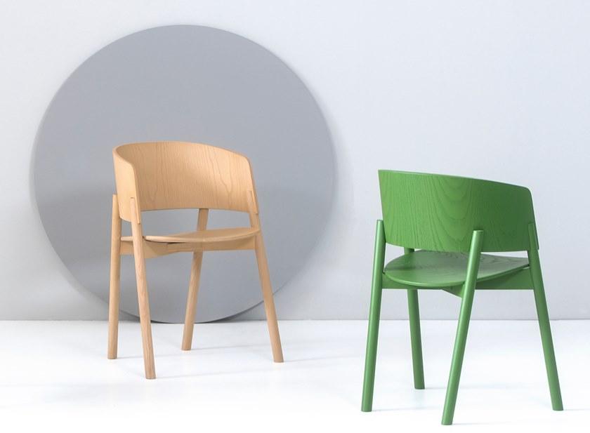 Anesis Стул из массива дерева с подлокотниками  A86  - Вид №3