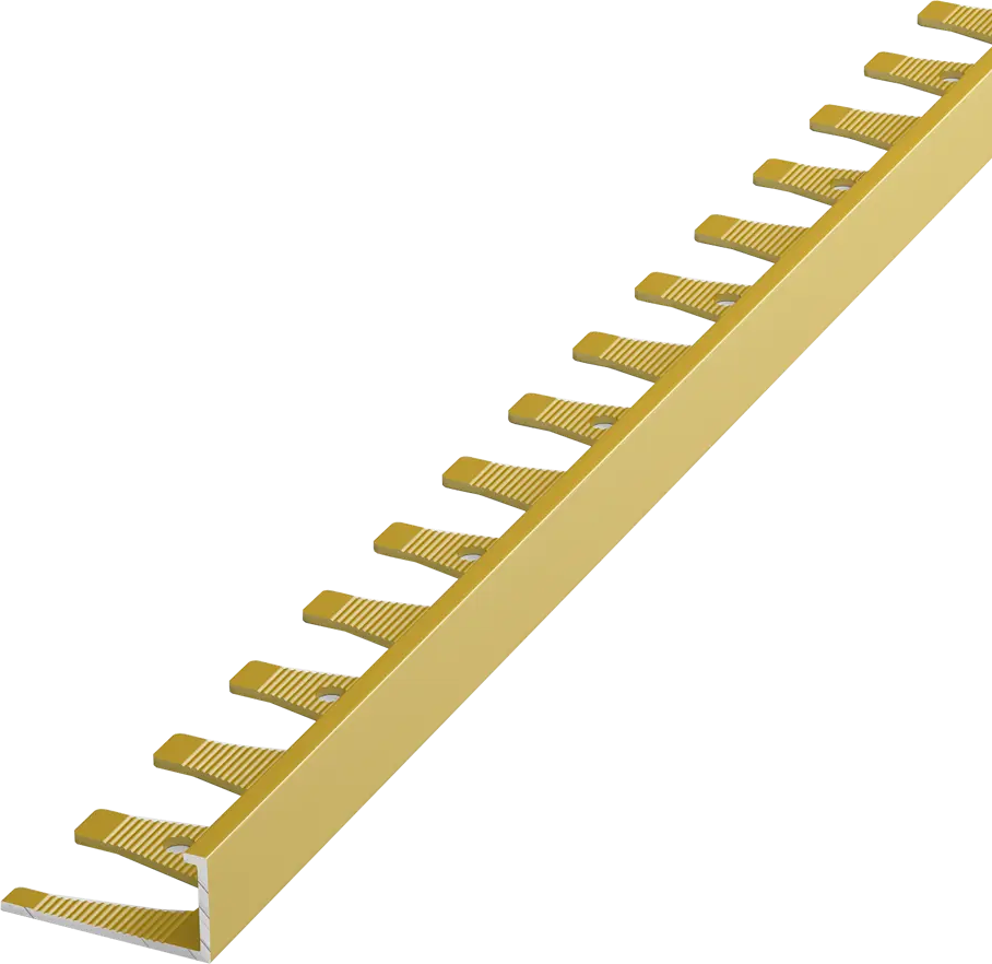 Гибкий наружный профиль ALPROFI для защиты углов плитки 270 см золото 18186384