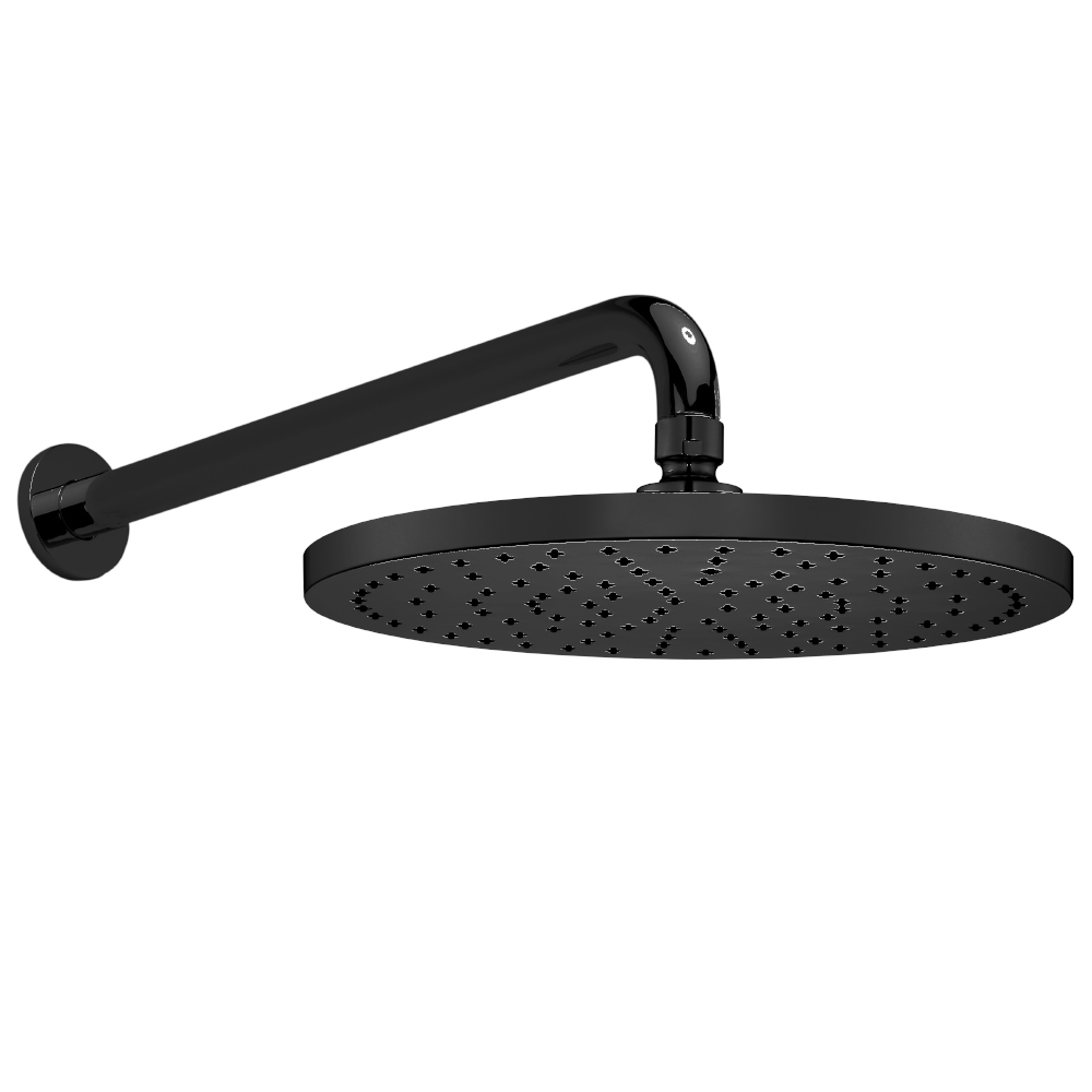 102145034c1  Душевая лейка Myra - у стены - матовый черный Eca 
