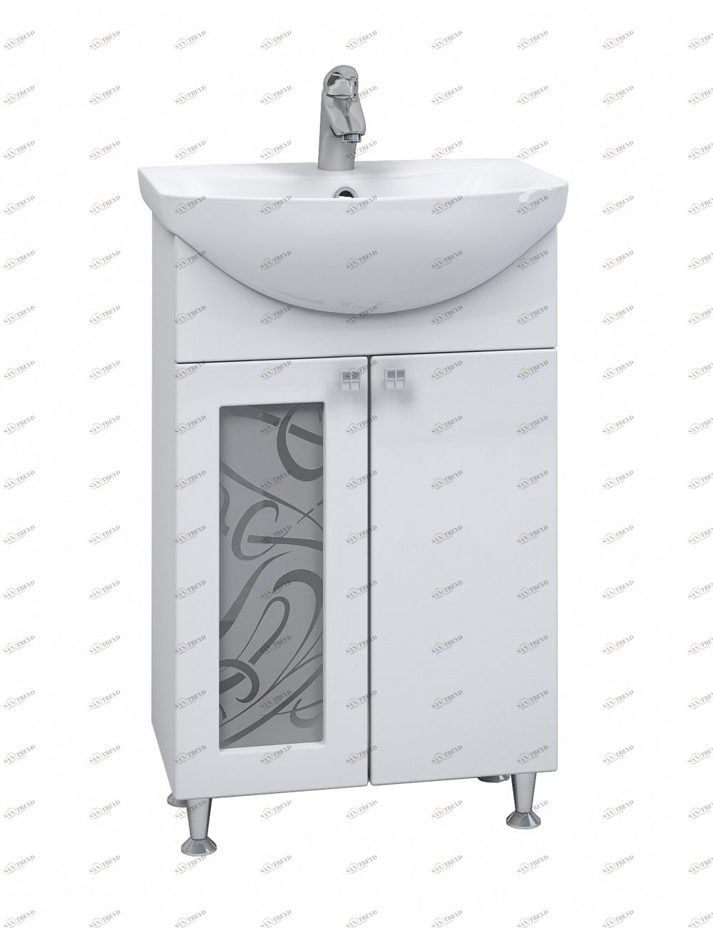 Тумба с раковиной Provans 550 (Антик)550⨉460⨉830 мм белый Santreyd sun-id-665209