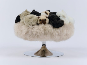 Полиэстер круглый пуф