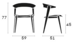 Capdell Деревянный стул со встроенной подушкой Nix 230t - Вид №4
