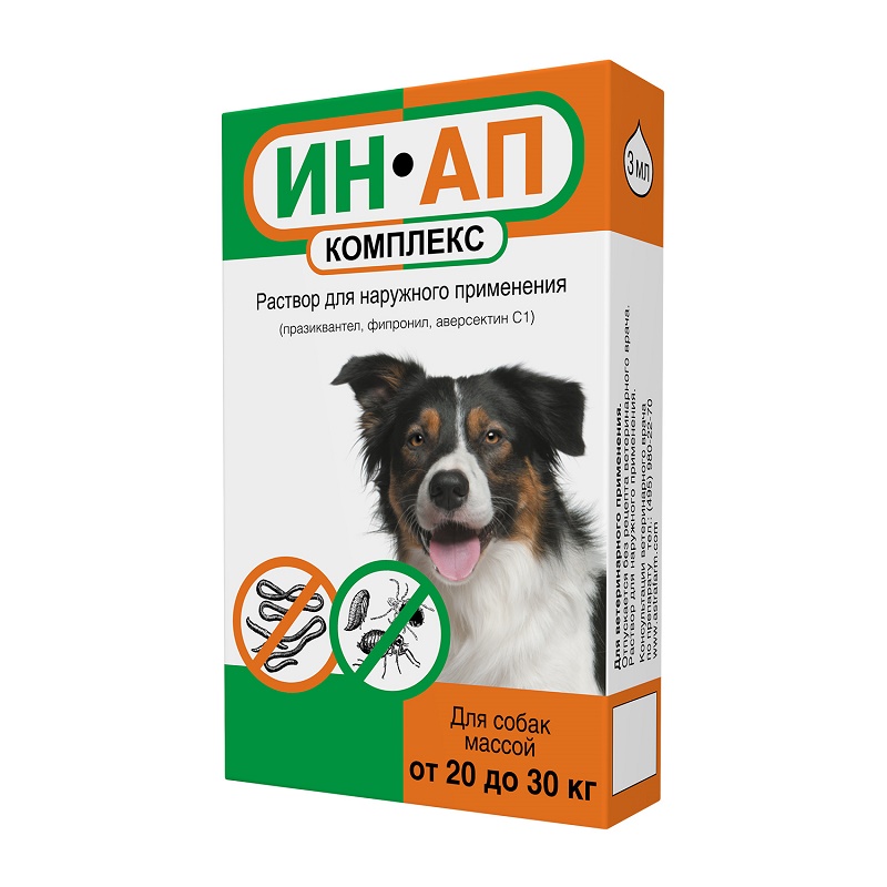 УТ0007984 Комплекс для собак ИН-АП 567 весом от 20 до 30кг, 3мл НПП СКИФФ 