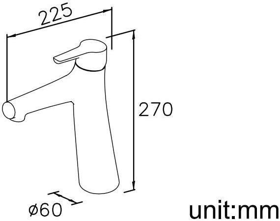 JUSTIME Смеситель для раковины, однорычажный, из хромированной латуни Nature 7927-90-80cp - Вид №3