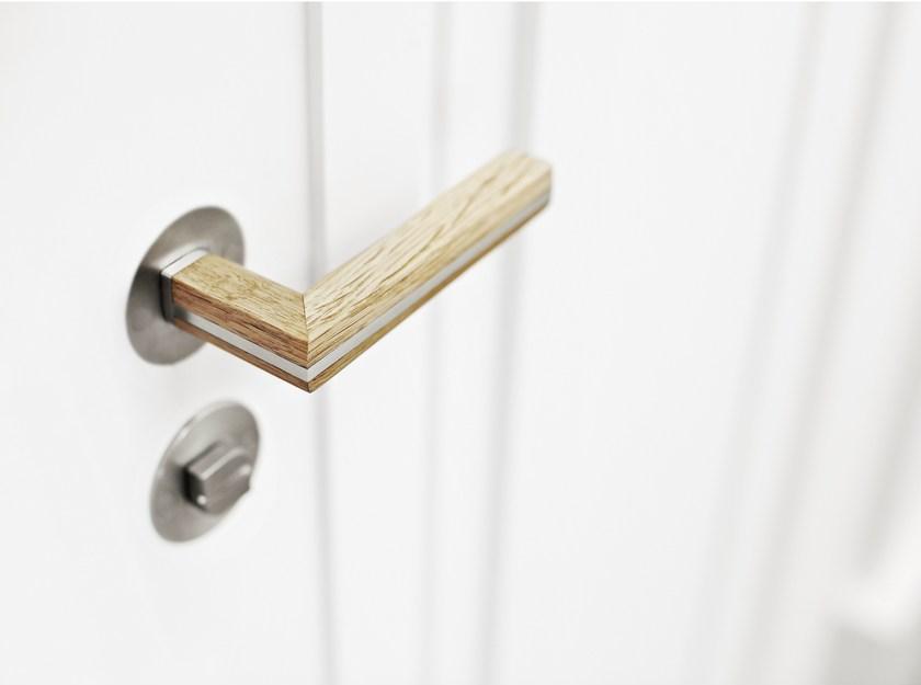 Formani Ручка из нержавеющей стали и дерева на розетке Two Pbl22/50 - Вид №3