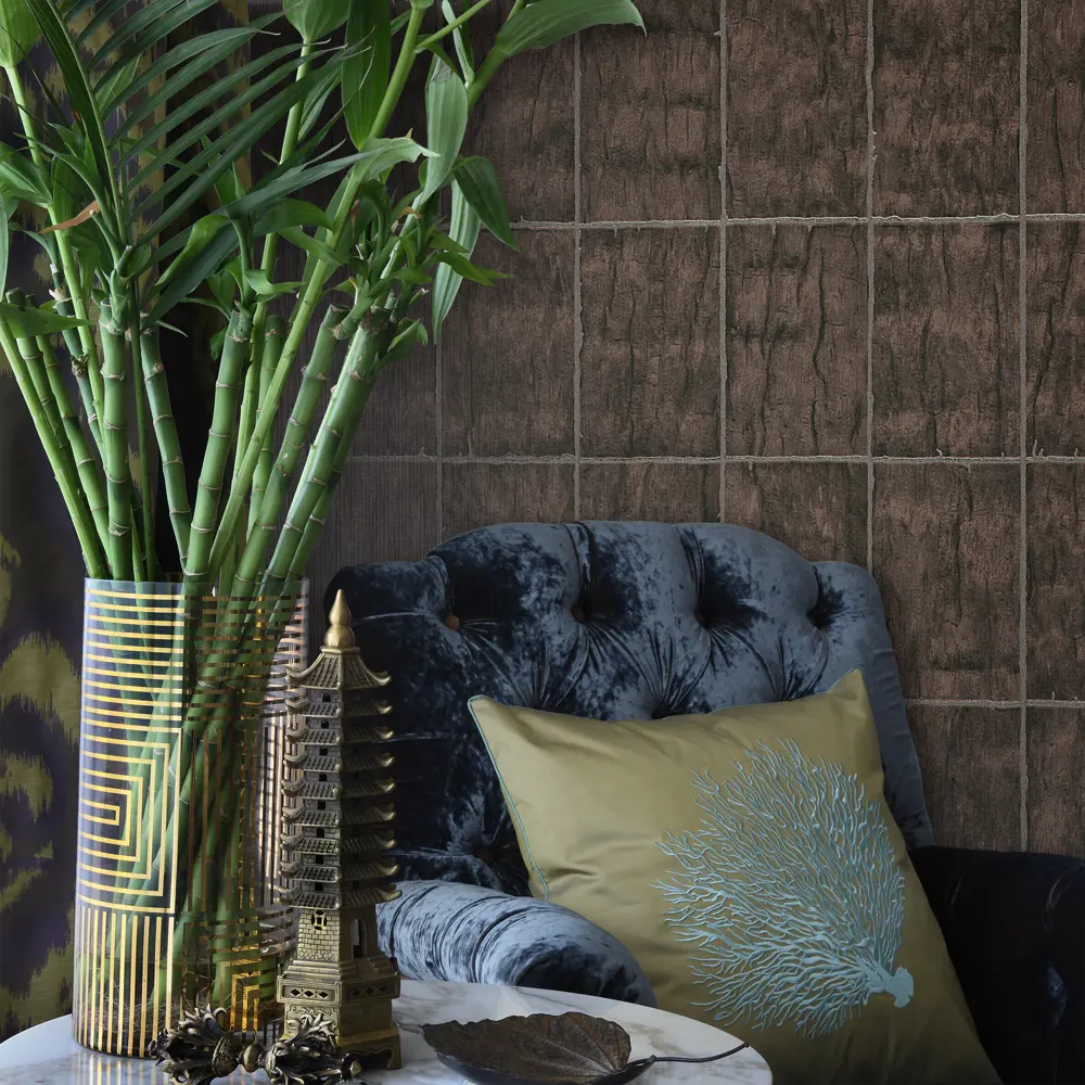 Обои флизелиновые Erismann Natural Silence коричневые 1.06 м 5282-33 18884959 STLM-2073853 - Вид №2