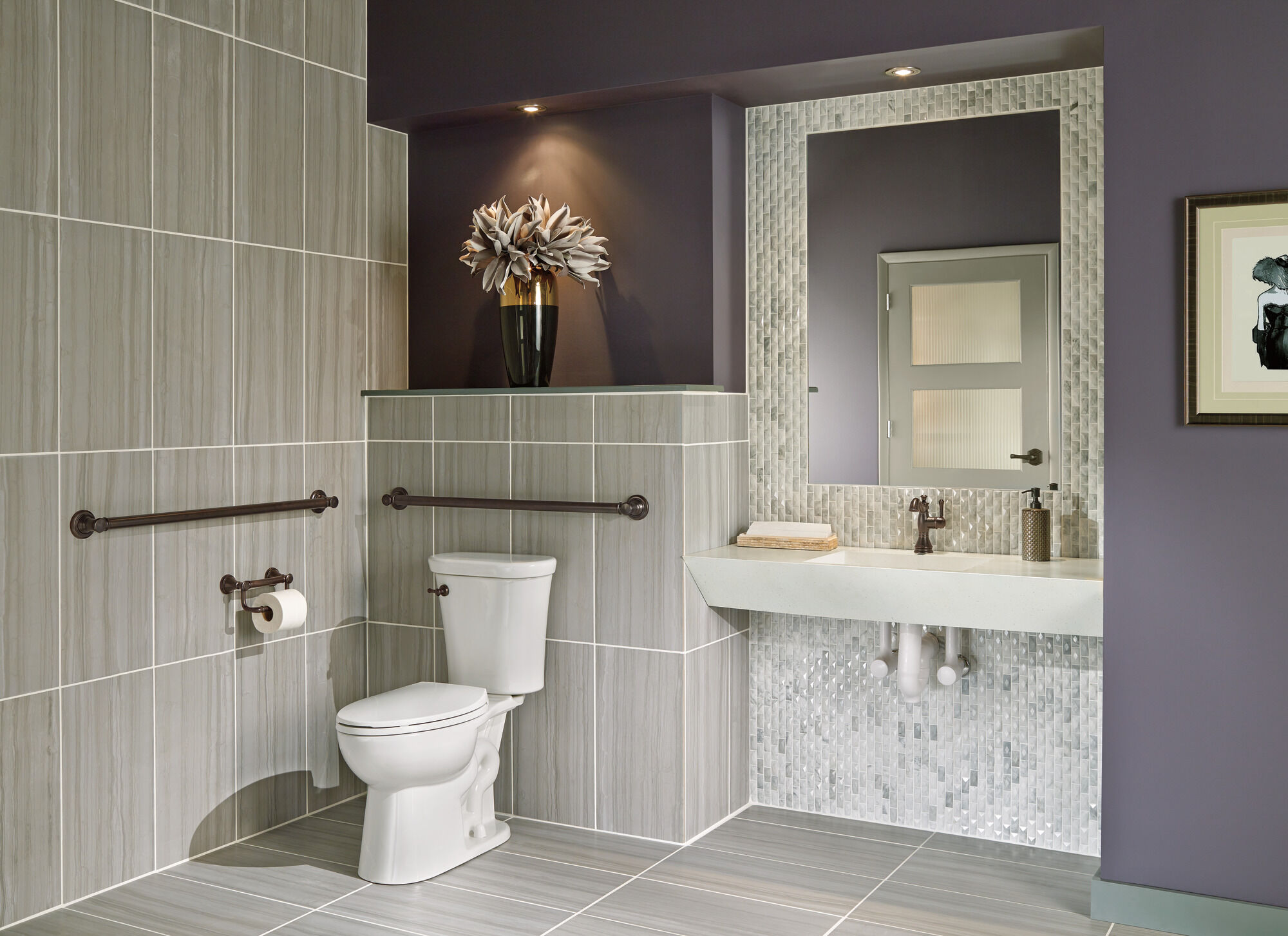 597LF-RBMPU Смеситель для ванной с одной ручкой Delta Faucet Cassidy Венецианская бронза  - Вид №6