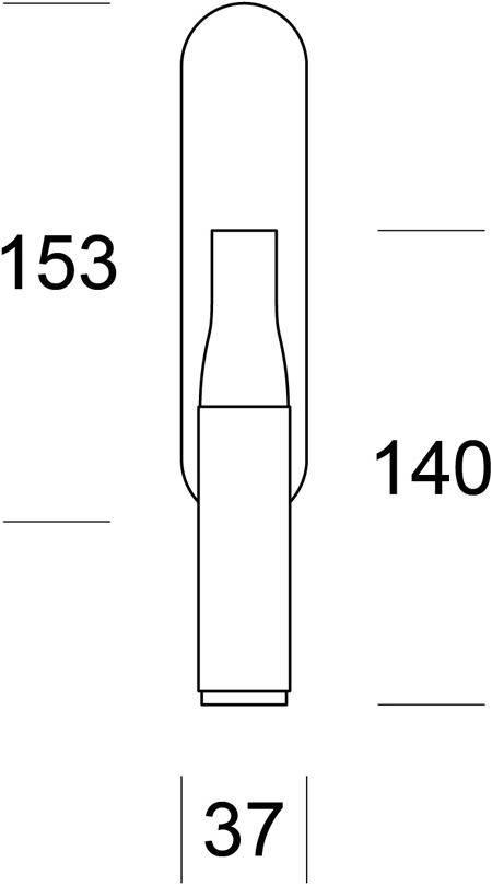 Ento Оконная ручка из латуни dk Tube 6138 - Вид №2