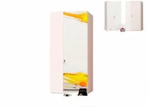 Шкаф угловой ABC-KING Champion (правый- белый)