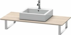 XL026C03131 Консоль для накладных раковин и встраиваемых умывальников, для угла слева X-Large #XL026C 550 мм Сосна серебристая, декор