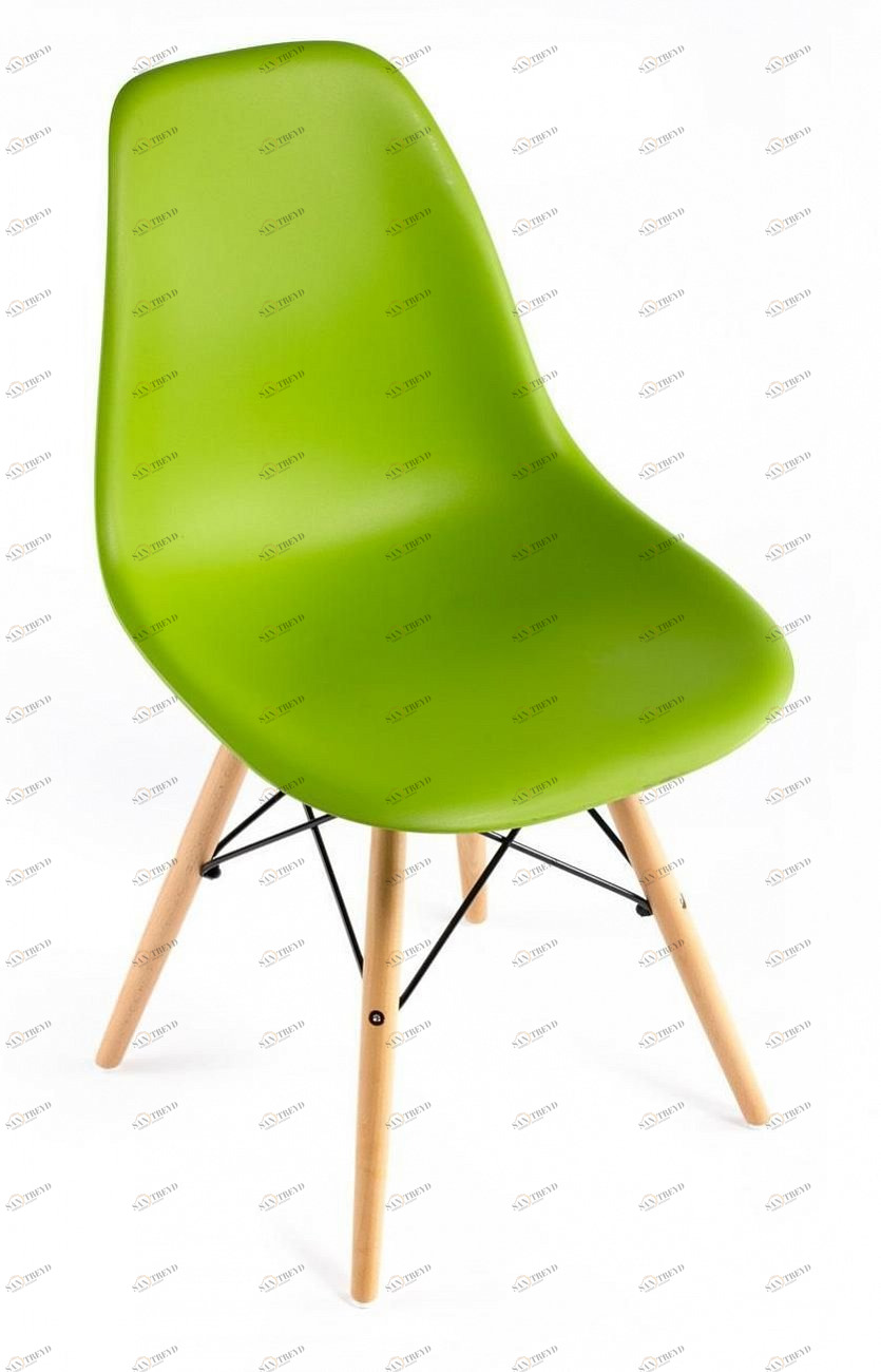 Стул с деревянными ножками зеленый Eames BRADEX HOME  00-3973899 Зеленый 