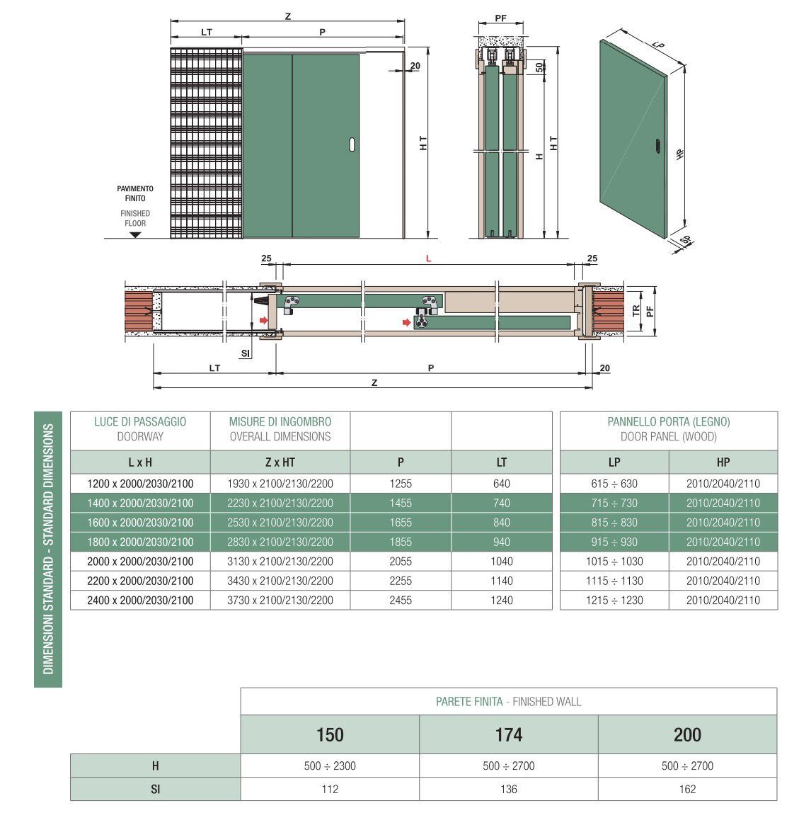 Подрамник для раздвижной двери PROTEK® Classic ARCH-00021117 - Вид №1