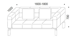 Ткань диван