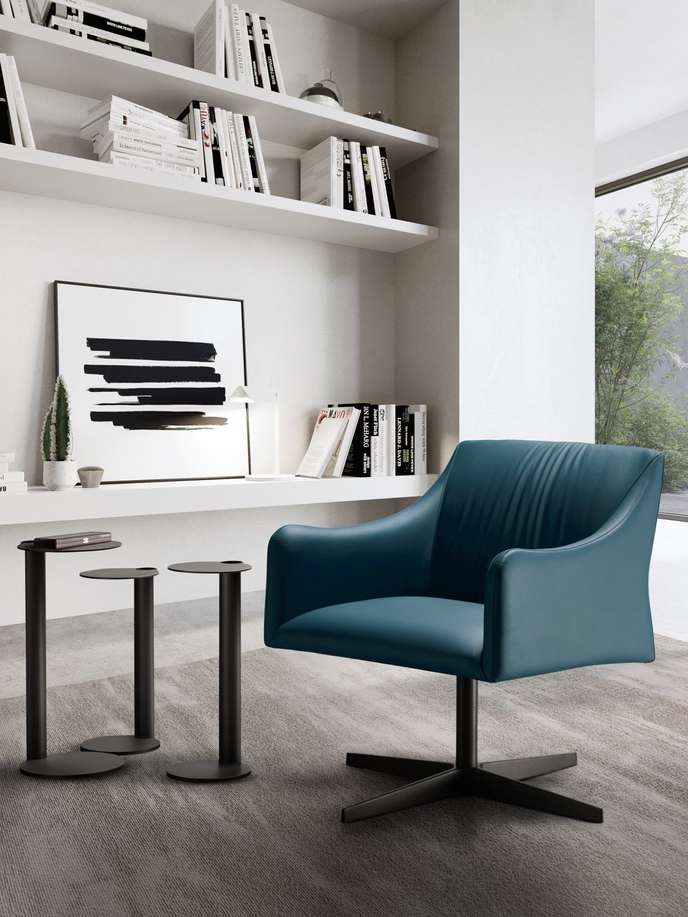 Кожаный спиц поворотный стул EFORMA Isidora ARCH-00111687 - Вид №4