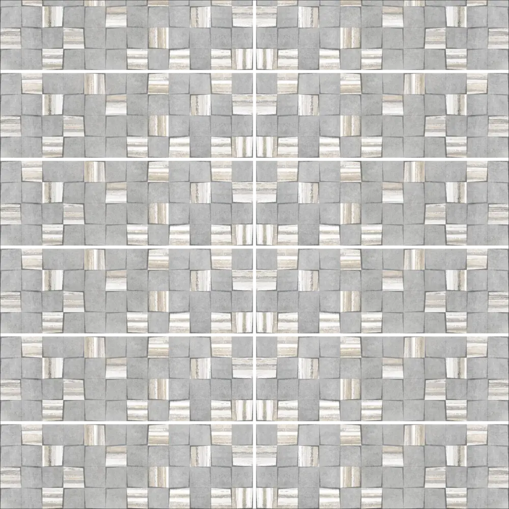 Плитка настенная Culto Темари 60x20 см 1.2 м² квадратики Фория STLM-2150457 - Вид №2