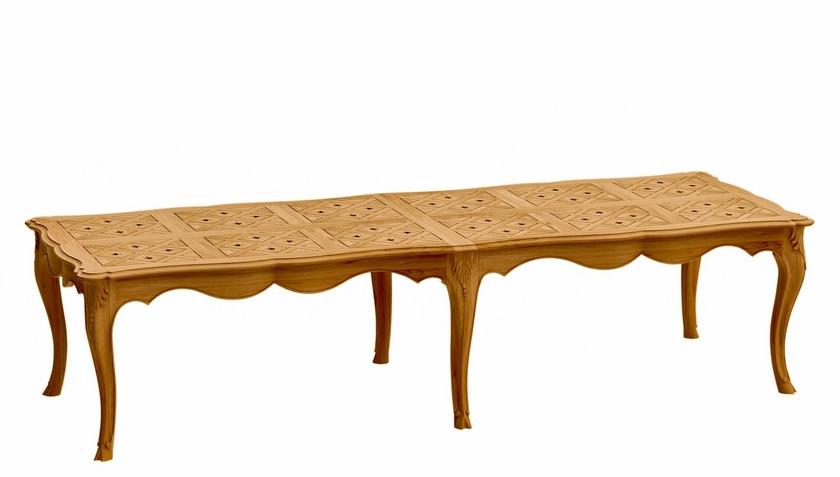 ASTELLO Прямоугольный садовый стол из тика Fleur de lys sun-id-1479802 - Вид №4