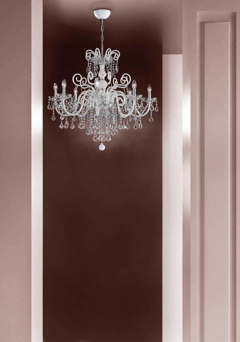 Sylcom Люстра из стекла с кристаллами Dandolo 947/949 - Вид №6