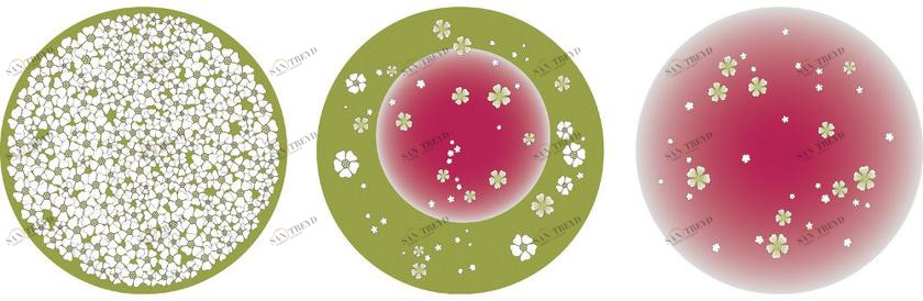 CONCEPTUWALL Декор из клейкой ткани Cerisier sun-id-1514300