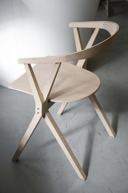 BD Barcelona Design Складной деревянный стул с подлокотниками Extrusions sun-id-1360376 - Вид №2