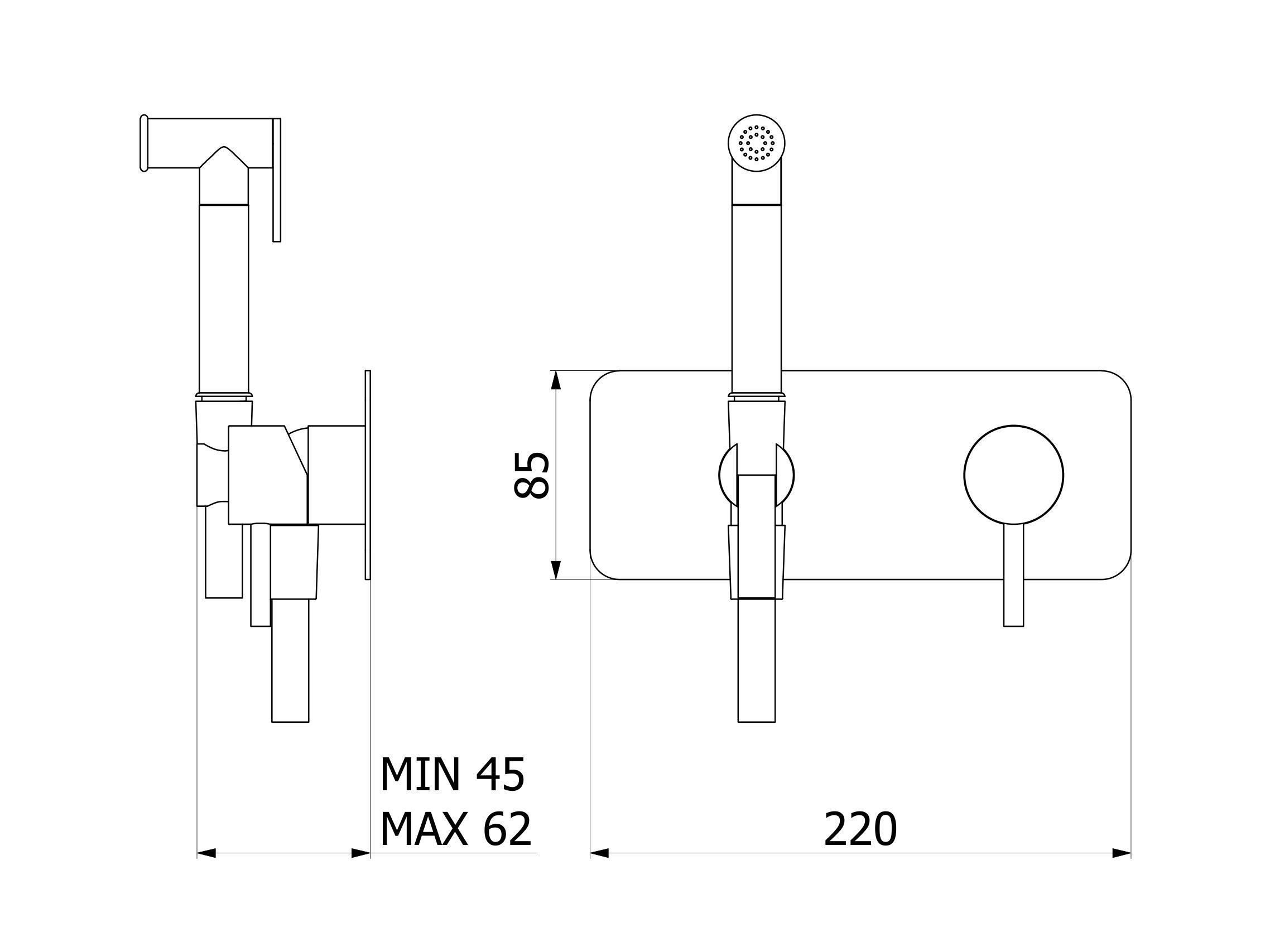 Стальной гидроскоп со смесителем IB M316 ARCH-00135270 - Вид №1