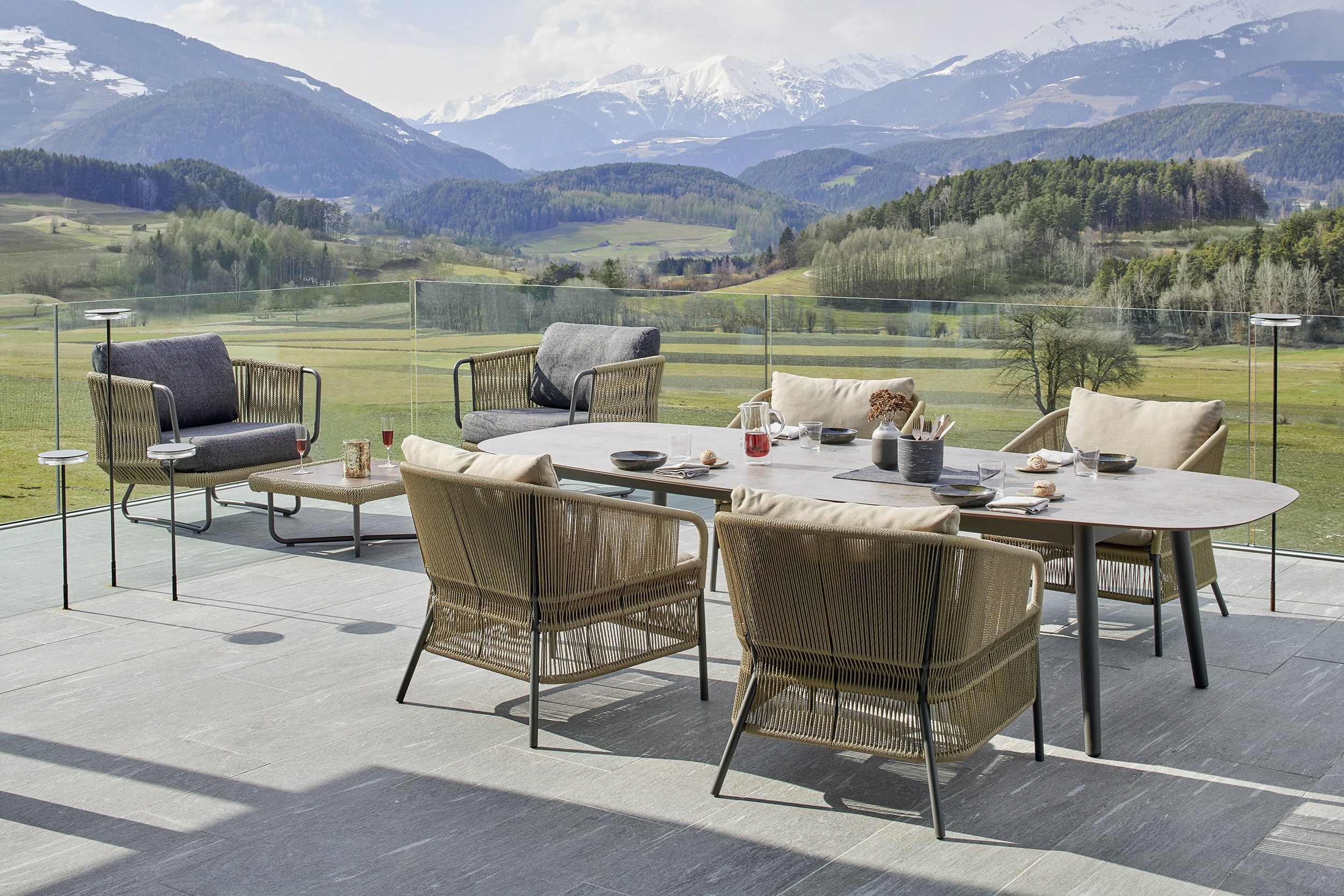 Синтетическое волокно садовое кресло с подлокотниками Varaschin Cricket ARCH-00074838 - Вид №5