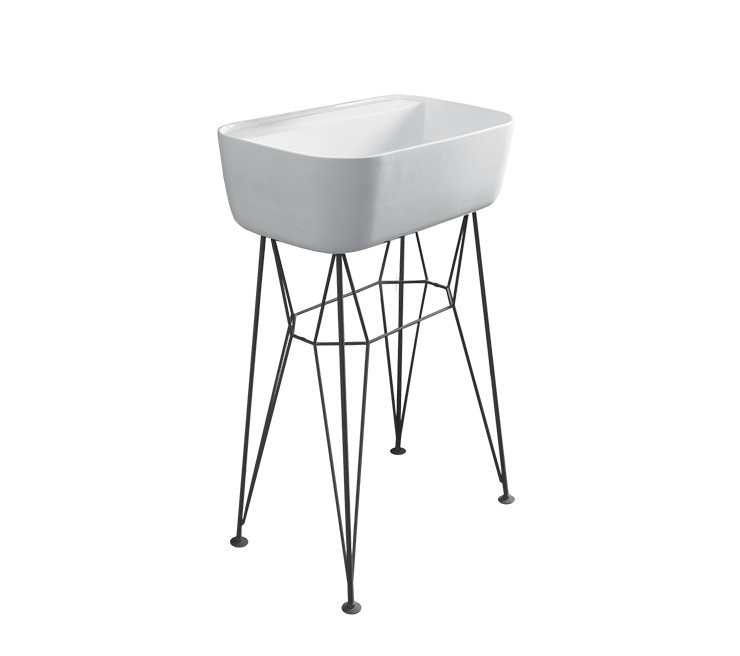 com_EXLAVGUSNE Напольная раковина стоящая прямоугольная Ex.T 